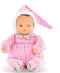 Babipouce Blossom Garden doll with soft pink outfit, realistic vinyl face, and cuddly design for babies.