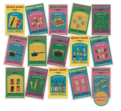 Sam & Julia | Matchbook Miniature 2 with assorted miniature kitchen and household items in vintage-style matchboxes