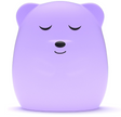 Purple Breathing Pal | Ted the Bear device with a calm face for breathing exercises to reduce anxiety and improve focus.
