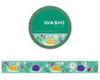 Washi Tape | Snail Garden featuring colorful snails, flowers, and ladybugs on a 10-meter decorative tape roll.