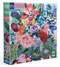 1000pc Spring Bouquet Puzzle featuring vibrant flowers, birds, and butterflies in a colorful floral design.
