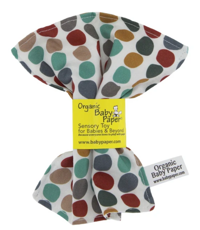 Baby Paper | Organic Pebbles sensory toy for babies, made with 100% organic certified material and pebble pattern.