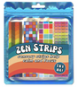 Zen Strips | Sand Brights set of four textured sensory strips with rainbow patterns for calm and focus.