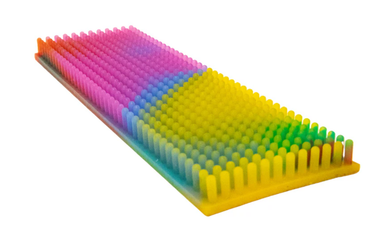 Zen Strips | Multicolor Silicone 2pk sensory strips with raised texture for calming and focus, easy to peel and stick.