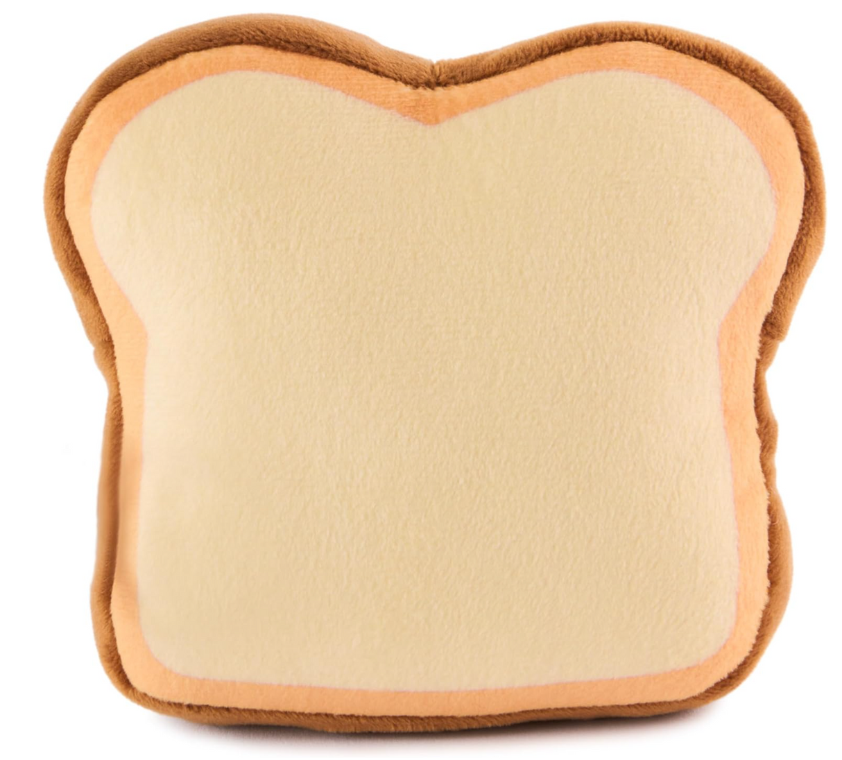 Gudetama Egg Toast soft plush shaped like a slice of toast with a squishy, velvety texture for kawaii decor.