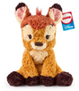 Cozys Bambi plush with soft textured fabric, embroidered face, floppy limbs, and multi-tone brown colors perfect for hugging.