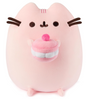 Pusheen Cherry Macaron plush in pastel pink holding a pink-and-white cherry macaron, soft and super squishy toy.