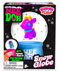 NeeDoh Squish n Flow Snow Globe with purple reindeer figure and blue base for ages 3 and up packaging view