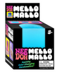 NeeDoh Mello Mallo color-changing marshmallow toy in blue, squishy sensory toy for kids age 3 and up