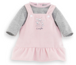 12in Loire Riverside Jumper in pink and grey for 12-inch dolls with soft fabric and castle design detail.