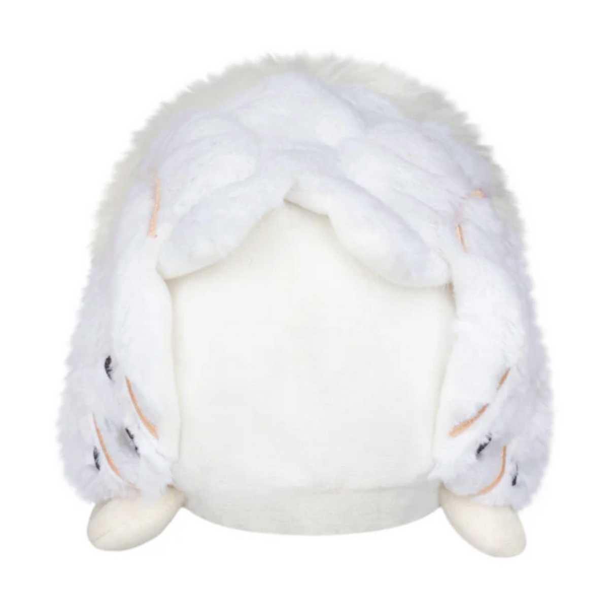 Poodle Moth Snackers plush toy with fluffy white fur and soft round shape, perfect for cuddling and display.
