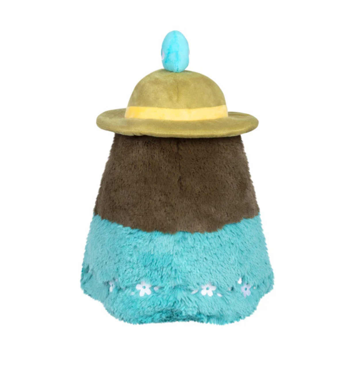 Spring Mushroom Plague Doctor plush with pastel colors, mushroom hat, and soft textured body for springtime decor.
