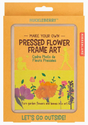 Huckleberry Pressed Flower Frame kit packaging encourages kids to create pressed flower art with garden flowers and blotting paper.