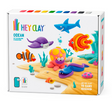 Hey Clay Ocean Creatures clay set with 15 cans and sculpting tools for crafting six colorful ocean animals.