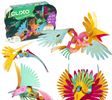 Clixo | Tropical Birds Pack with colorful magnetic pieces and wing-flapping birds for creative STEAM play ages 6+
