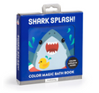 Bath Book Color Magic | Shark Splash! packaging featuring a playful shark and yellow duck with color-changing water-activated pages.