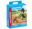Special Plus | Woman with Goats playset featuring a figure feeding goats with a bottle in a farm setting.