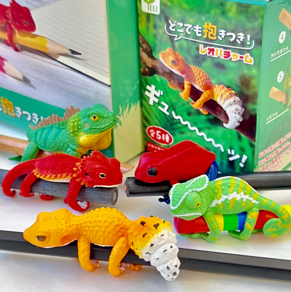 Colorful lizard toys in various designs featured with the Lizard Blind Box for a fun surprise collectible experience.