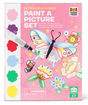 Paint a Picture Set | Butterflies & Flowers with vibrant watercolor pigments and a waterbrush for kids ages 4 to 7.