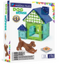Magnatiles Dog House 13pc set featuring a magnetic dog house, brown dog figure, and pet-themed accessories for creative play.