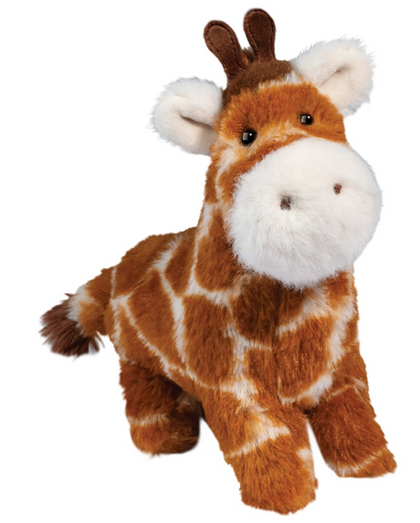Muzzles | Giraffe George plush toy with soft brown and white fur and friendly face for kids and collectors.