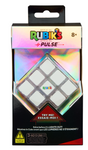 Packaging of Rubik's Cube Pulse showing a glowing cube puzzle for ages eight and up with try me button and light-up feature