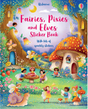 Colorful fairy and elf characters in a magical woodland scene with mushroom houses and glowing lanterns playing together.