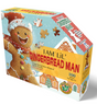 Box of 100-piece oversized gingerbread man shaped jigsaw puzzle with fun facts booklet for ages five and up