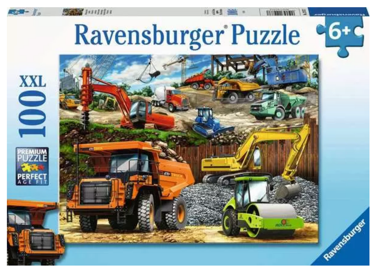 100pc Construction Vehicles Puzzle