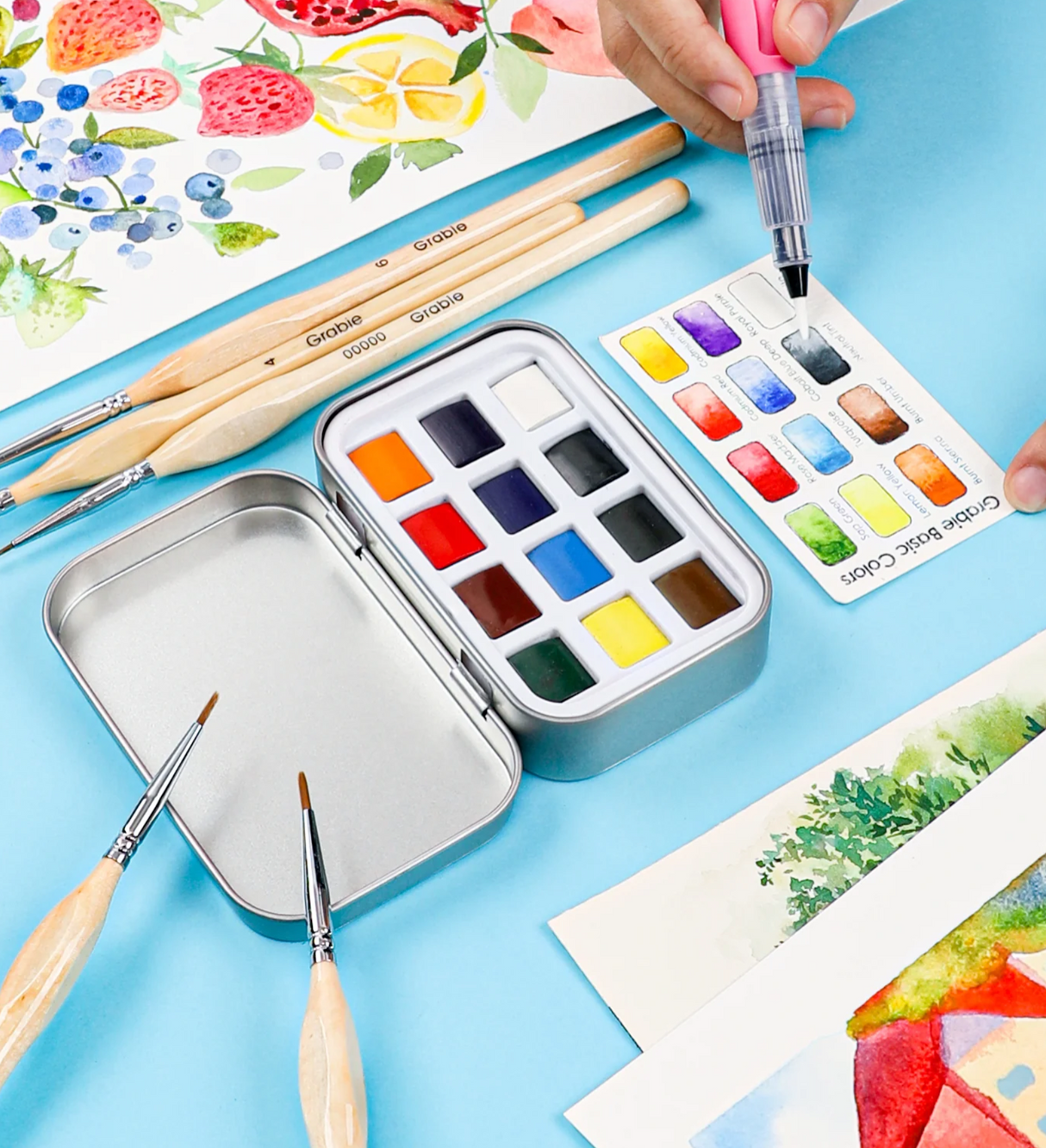Pocket Watercolor Set | Essential Colors