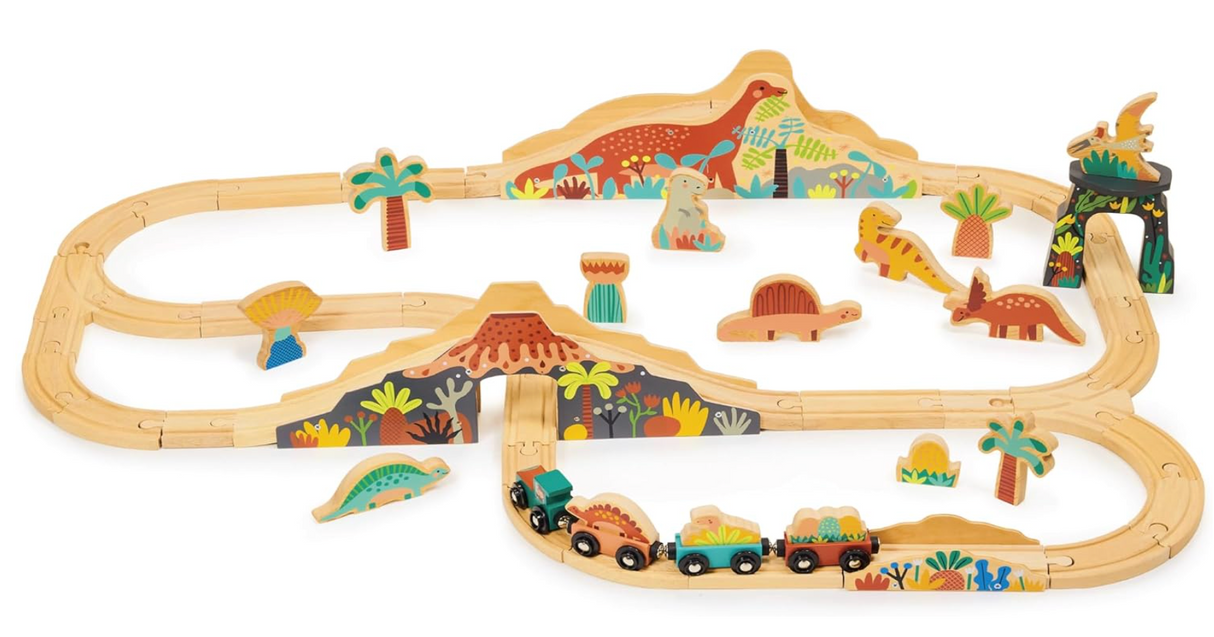 Lost World Dinosaur Railway Set