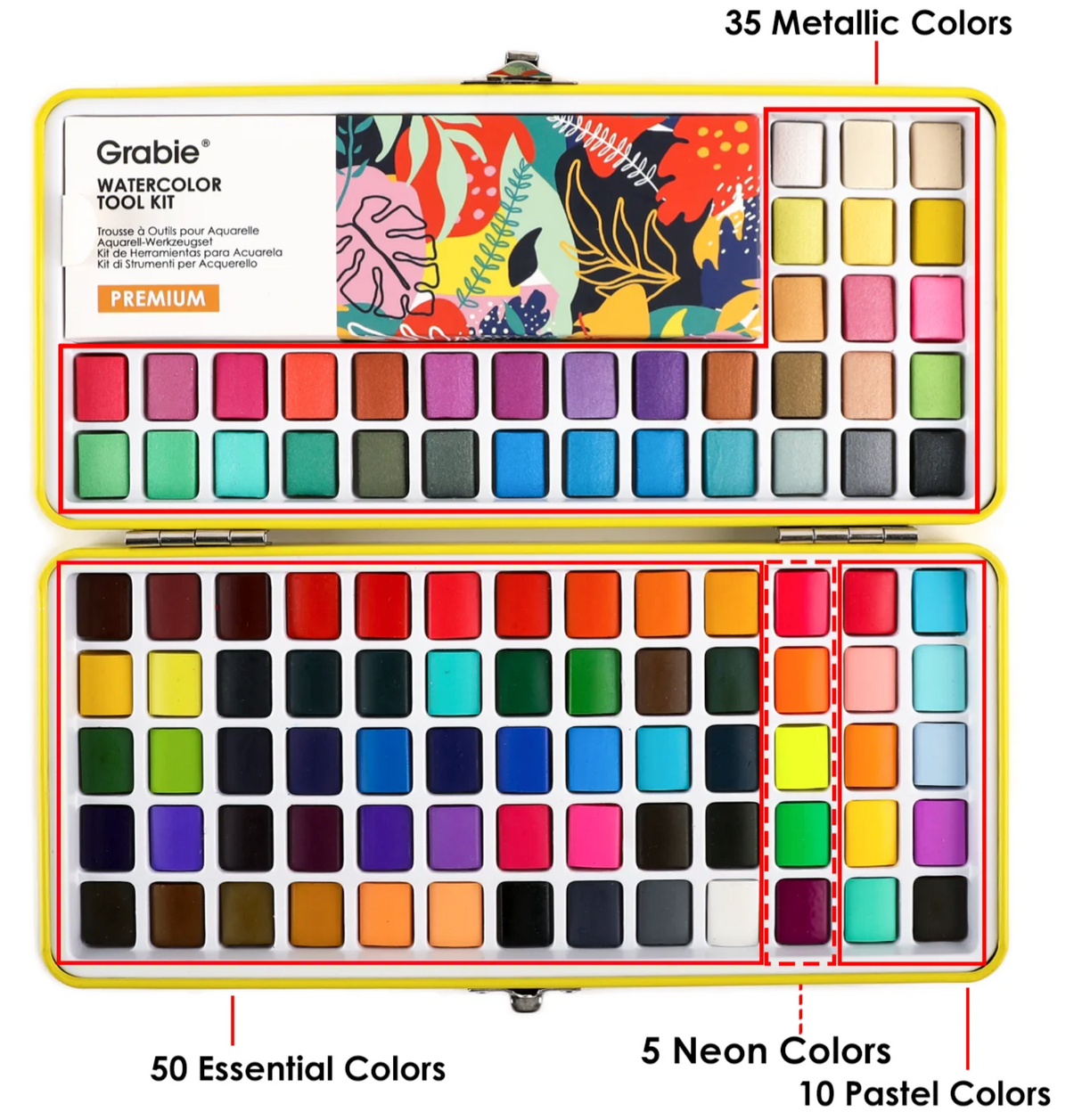 All-In-One Premium Watercolor Set | 100 Colors