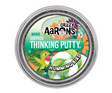 Mini Spring Surprise Thinking Putty tin featuring Hummingbird design with green and white swirled putty inside.
