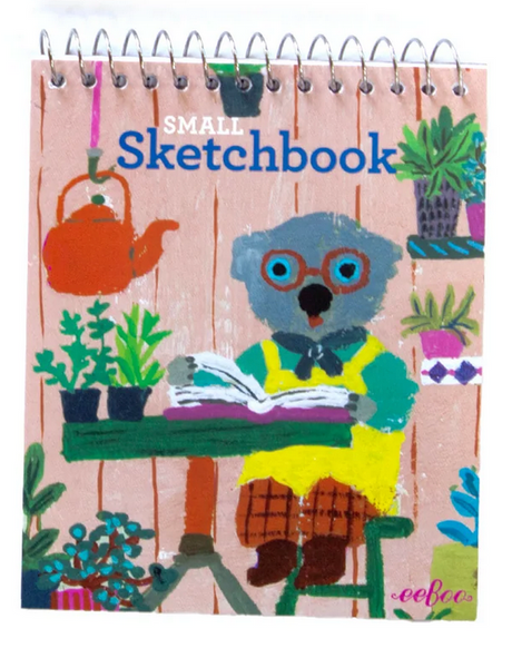 Small Sketchbook | Yumi Kitagishi featuring playful koala artwork, spiral bound with colorful plant illustrations.