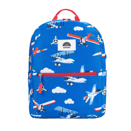 Ethan Backpack | Airplane kids school backpack with airplane print, adjustable straps, and multiple storage compartments.