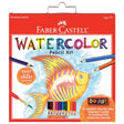 Do Art: Watercolor Pencil Art set with colorful pencils, step-by-step guide, and vibrant fish illustration on packaging.