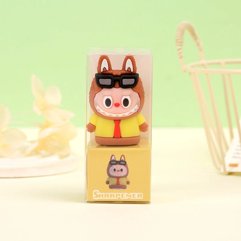 Labubu Pencil Sharpener in cute character design, perfect for adding fun to your desk and sharpening pencils easily.