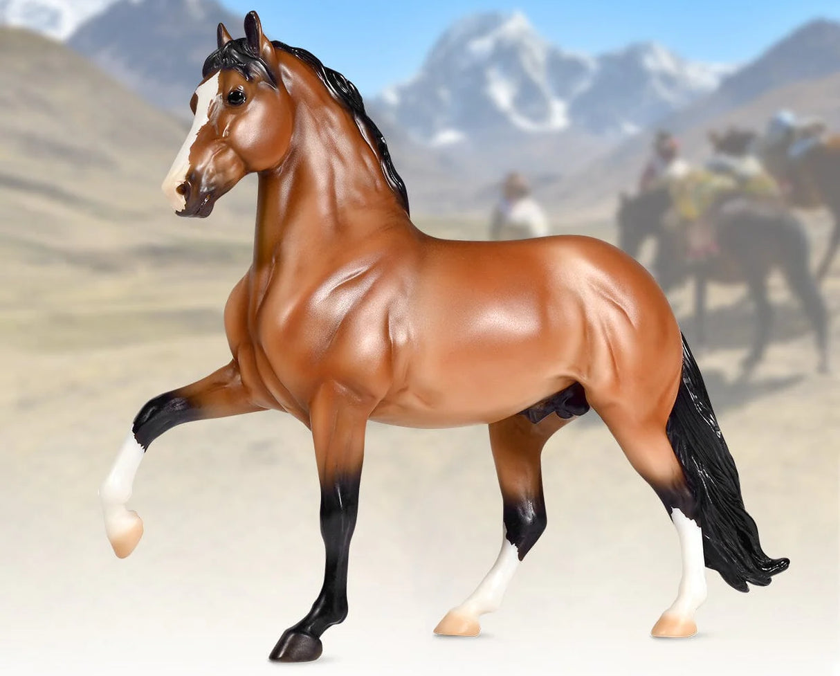 Barranco Peruvian Paso | Limited Edition model horse showcasing a bay stallion with elegant posture and detailed markings.