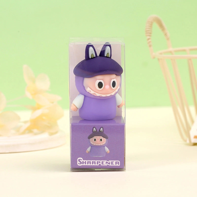 Labubu Pencil Sharpener in purple with a playful design, perfect for adding fun to any desk or workspace.