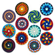 MayaFlya Pocket Disc Sports edition showcasing 12 colorful patterns, perfect for outdoor high-action play.