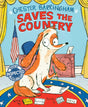 Chester Barkingham Saves the Country book cover with a dog in the Oval Office writing a memo at his desk.