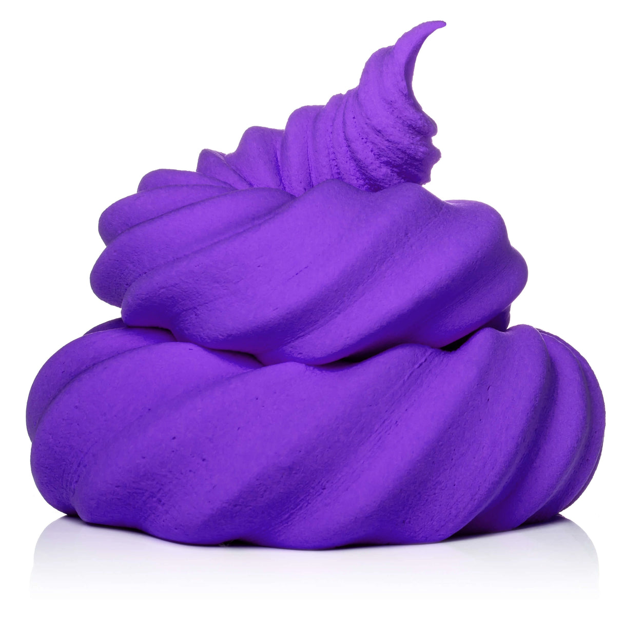Purple swirl shape made from Air Dry Clay, showcasing its smooth, moldable texture for creative projects and crafts.