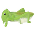 Organic Rubber Teether Rattle | Grasshopper baby toy made from natural rubber with an enclosed rattle for soothing gums.