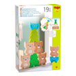 Forest Friends Stacking Toy with wooden owls, bears, and trees for creative stacking fun for ages 2 and up.