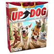 Up Dog card game box featuring playful dogs racing to complete goals in a fun family-friendly card game.