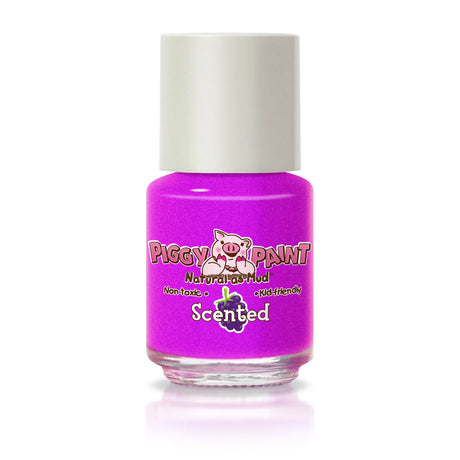 Nail Polish Scented Grouchy Grape in vibrant purple with a non-toxic, kid-friendly grape scent and durable finish.