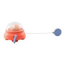 Bath Paddle Ship Space Piggy bath toy with pull-string mechanism and rotating side paddles for water play and motor skill development.