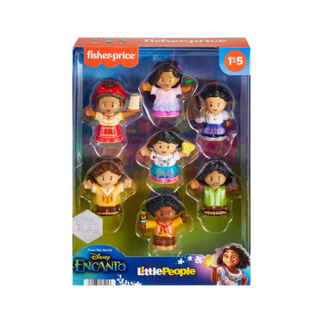 Little People Disney Encanto set with seven Madrigal family figures for toddlers ages 18 months to 5 years.