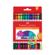 Package of 12 dual-tip washable markers with bright colors and safe ventilated caps for children aged 4 and up