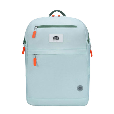 Backpack | Crisp Mint with multiple zip compartments, reflective logo, and durable water-resistant fabric for everyday use.